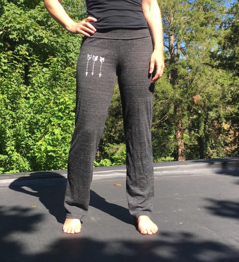Namaste Yoga Pants With Arrows Tribal Arrows Cute Lounge - Etsy