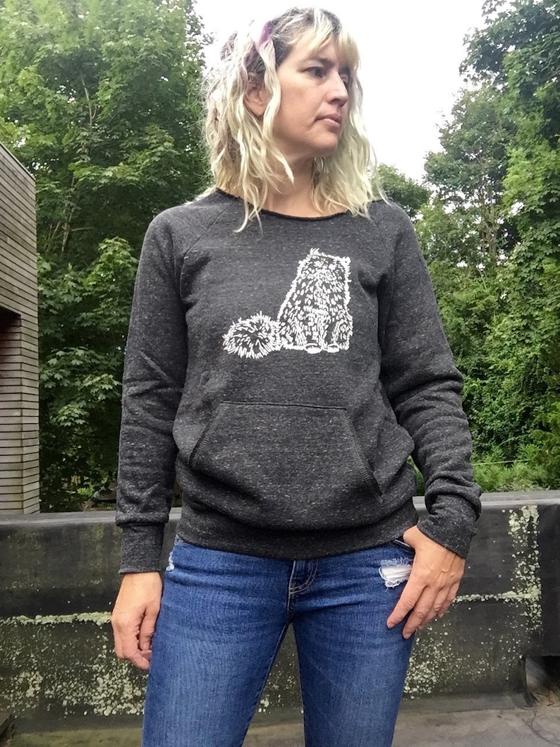 The Docile Persian Top, Cat Sweater, Kitty Shirt, Gift for a Cat Lover, Cat Sweater image 1