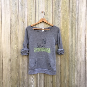 Sudadera de bulldog francés: ropa de algodón orgánico para bulldog francés