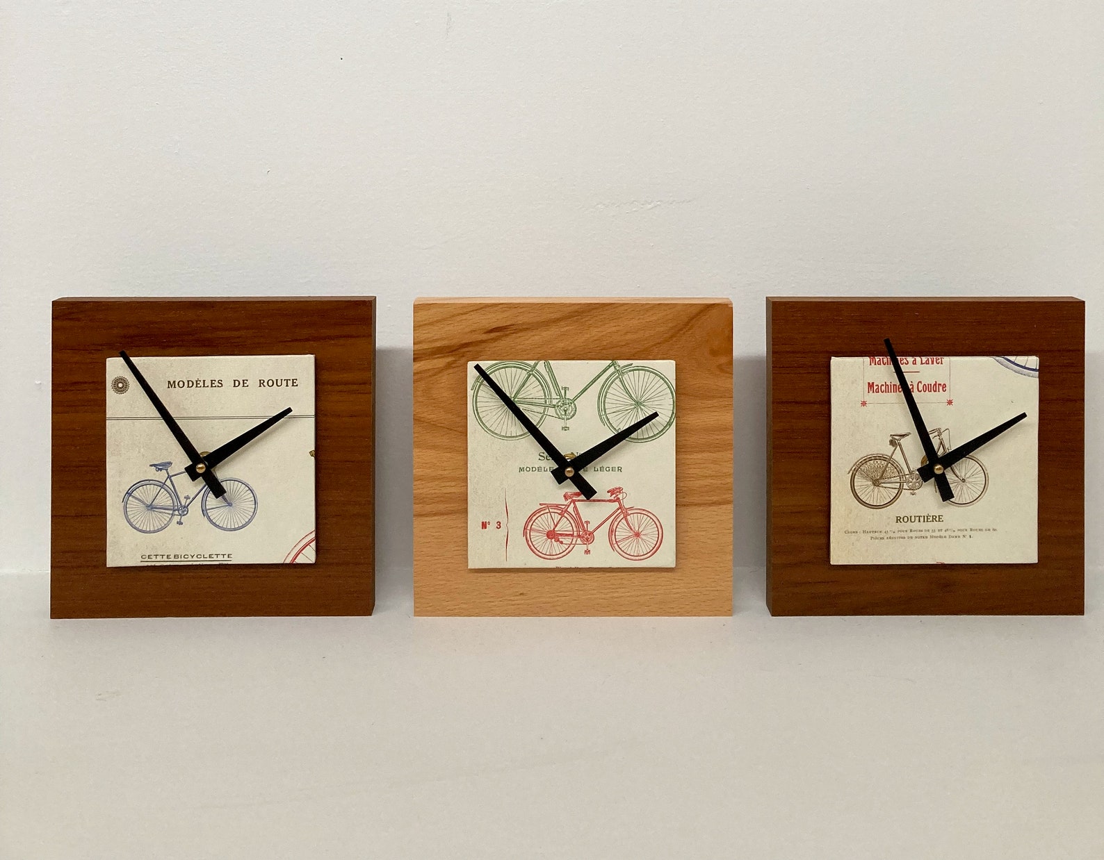 Bicycle Clock Reclaimed Wood Clock Modern Decor Unique Bike | Etsy