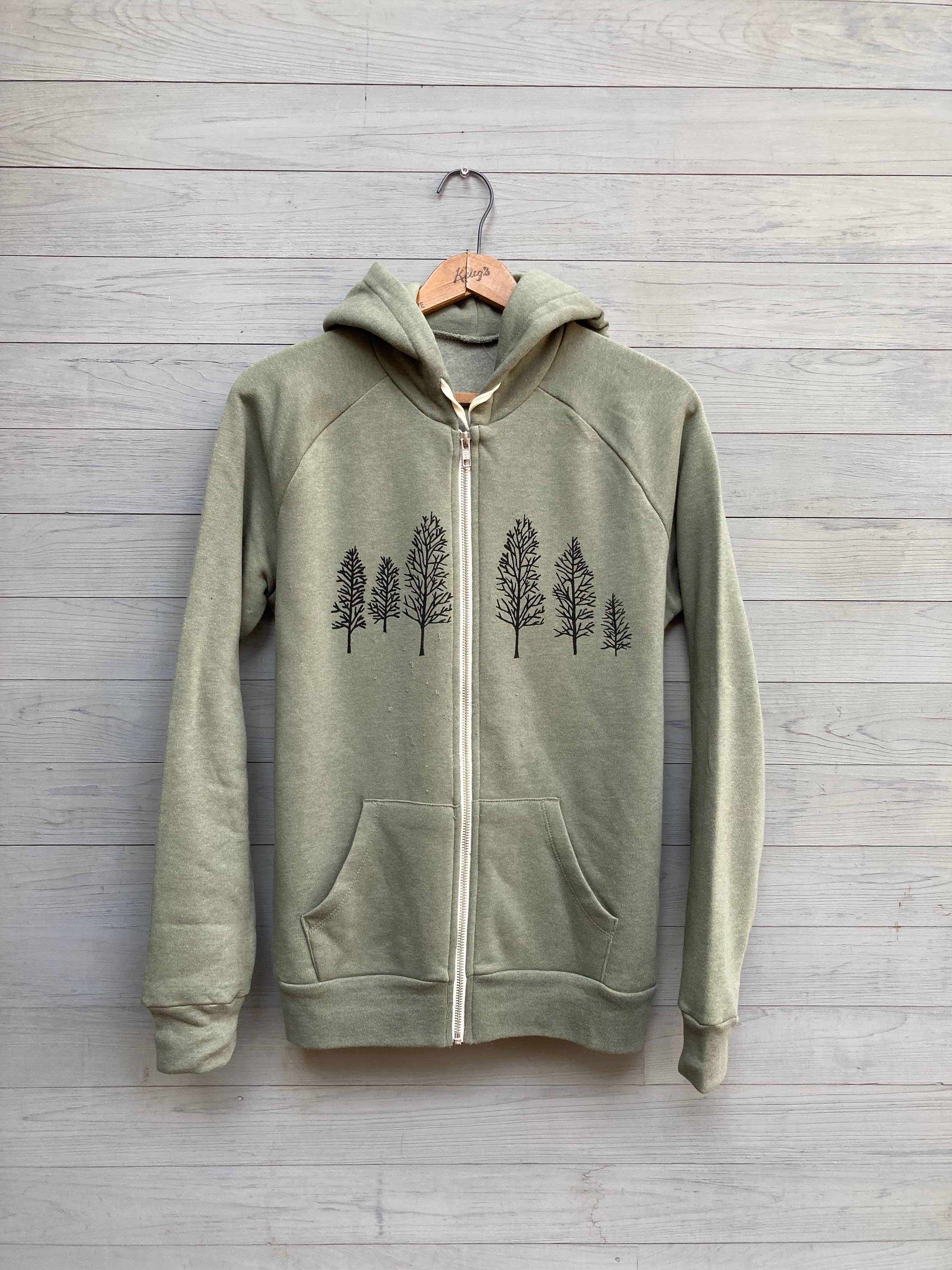 ★SATUR★ Theo Cotton All Day Hoodie Zip-Up Sage Green SATUR Theo Cotton All Day Hooded Zip-Up Sage Green