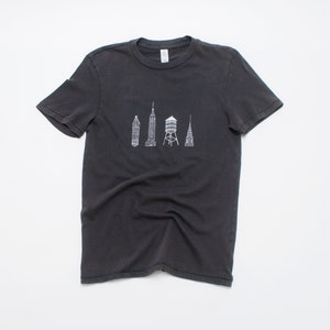 NYC T-Shirt, Chrysler Building und Geschenk für Architekten, New York Shirt, 100% Baumwolle