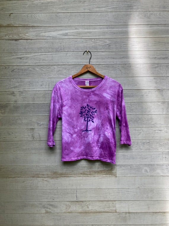 Camiseta tie dye morada best sale