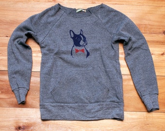 you handsome devil Boston Terrier Shirt, Bowtie Dog Sweater, Dog Sweater, Boston Terrier Gift, Boston Shirt, Dog Gift, Dog Lover