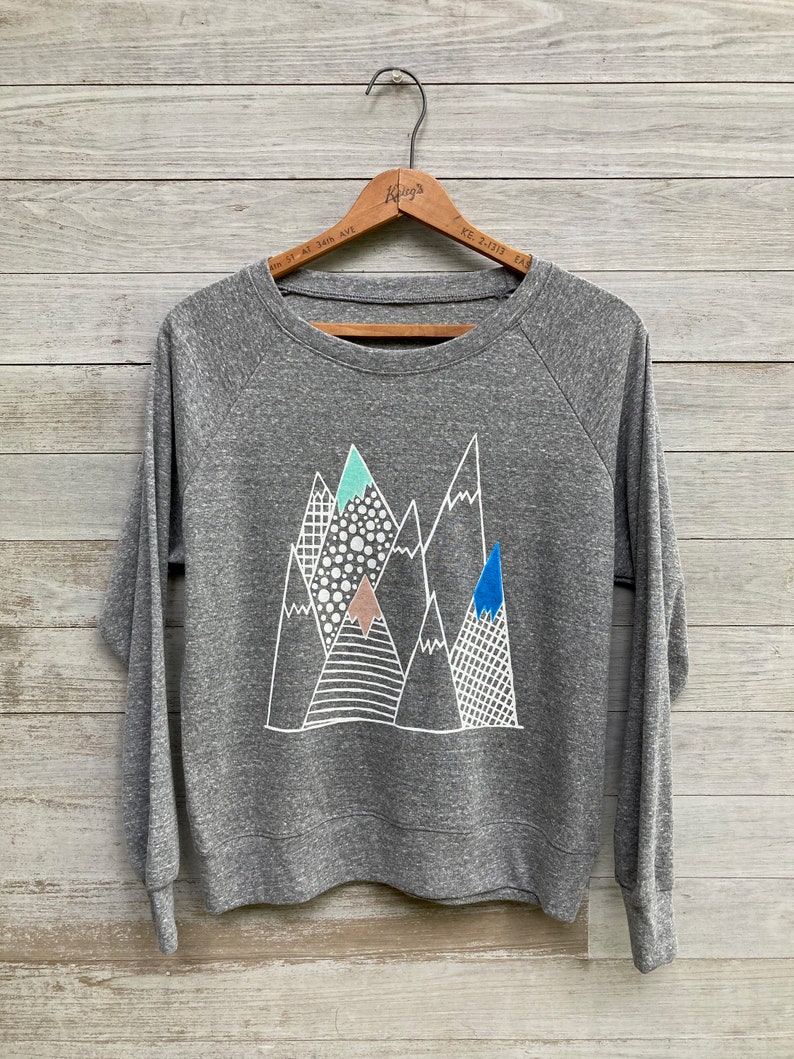 wild and free Mountain Pullover, Hiking Shirt, Camping Pullover, Yoga Top image 3