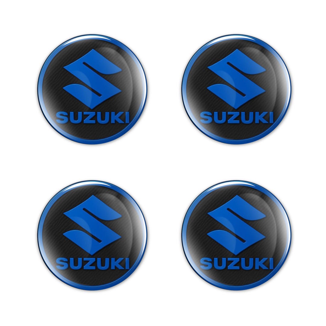 Suzuki Rim Sticker Suzuki Stickers Rim Decals Badges Domed 4pcs Set Glossy Logo Wheel ...