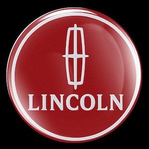 Lincoln Decals Stickers 4pcs Rim Glossy Logo Wheel Center Cap Set Epoxy Resin Silicon Emblem Hub Badge Gift Car Self Adhesive Birthday Dad