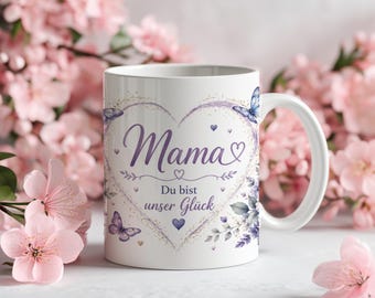 Mama Mug with Heart Design | Gift for Mom | You Are Our Happiness | Mother's Day Gift | Coffee Mug for Mother