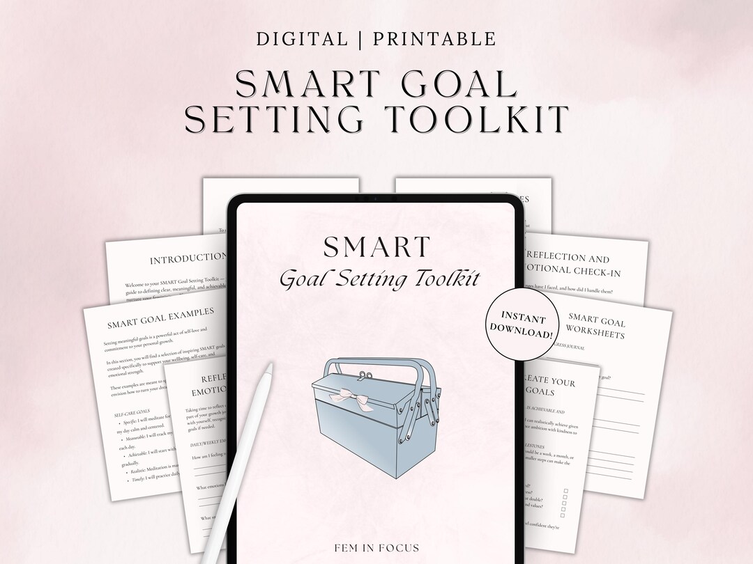 GOAL-SETup-Toolkit Printable GO-SETup-Vorlage Unterziel Arbeitsbuch PDF ...