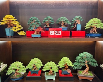 Mini Copper Bonsai Tree Sculpture: Handmade Tree of Life Decor