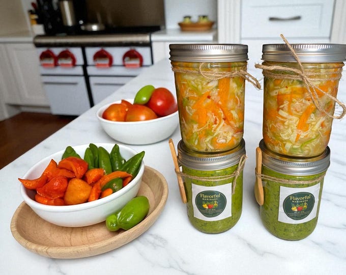 Pikliz & Marinade / 4 Bottles
