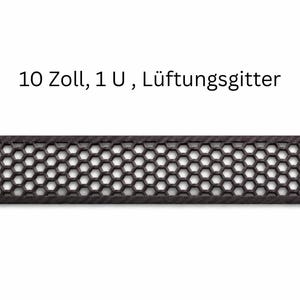 10 Zoll Rack Lüftungsgitter 1U | PETG Carbon-Optik | Rack Lüftungsblende für Homelab & Serverrack | Made in Germany