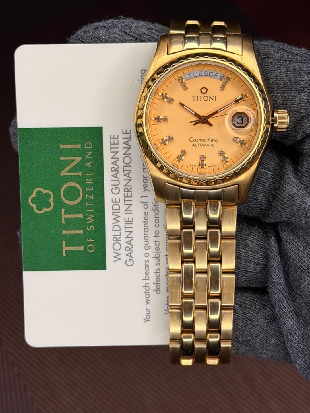 キンモクセイ Titoni Cosmo King Swiss 787 Automatic Men's Wrist Watch - Etsy