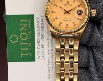 Titoni Cosmo King Swiss 787 Automatic Men's Wrist Watch - Etsy