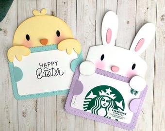 Bunny/ Chick Easter Gift Card Holder Handmade