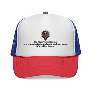 Funny Workout Trucker Cap - Humorous Exercise Hat, Fitness Gift, Motivational Cap, Unique Dad Hat, Gym Apparel