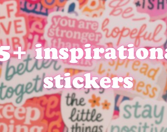 Sticker citation inspirante : sticker vinyle imperméable pour ordinateur portable