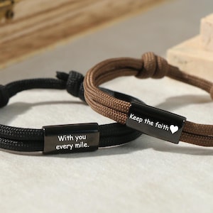 Custom Running Bracelet,Personalized mileage date bracelet,Motivational Running Gift,Marathon Gift for Runner,Gift for him,Runner's Jewelry