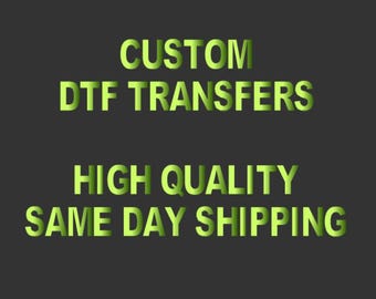 Custom DTF Gang Sheet Transfers, Full Color Heat Transfer, Ready to Press
