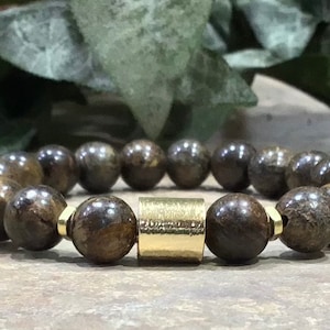 Bronzite Bracelet, Protection Bracelet, Gift for Her, Gift for Him