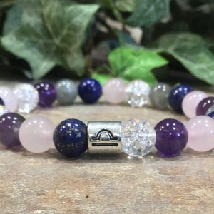 Libra Bracelet, Astrological Bracelet, Crystal Bracelet