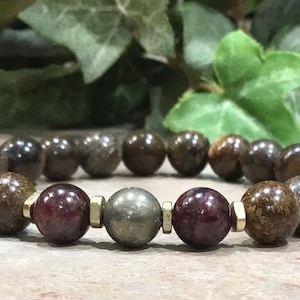 Protection, Courage, Love, Gemstone Bracelet