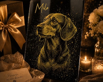 Personalized Dog Memorial Gift Custom Dog Loss Tribute from Photo Remembrance Gift Dog Tribute Gift Art Dog Loss Decor Dog Memorial Wall Art