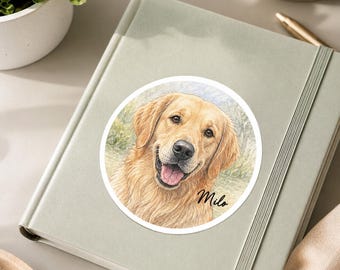 pet sticker, custom pet art, pet portraits, custom pet gift, photo sticker, cat lovers gift, custom pet, pet loss gifts, custom sticker