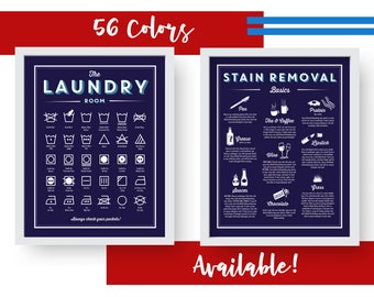 The Laundry room decor | Set of two | Customizable Download