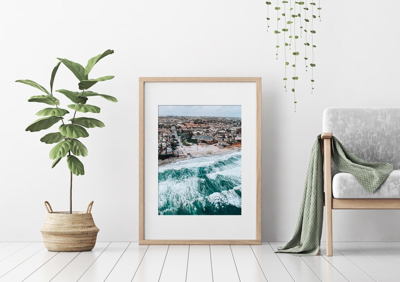 Moonlight Beach Encinitas Ca Helicopter Photo San Diego Beaches North County Aerial Shot