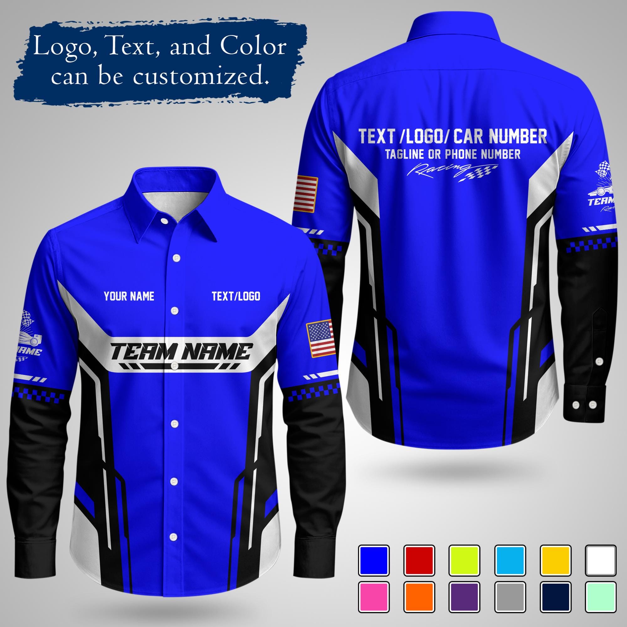 Custom Racing Shirt, Personalized Racing Uniform, Custom Race Team ...