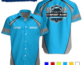 Custom Mechanic Hawaiian Shirt | Personalized Repair Uniform Father's Day Gifts