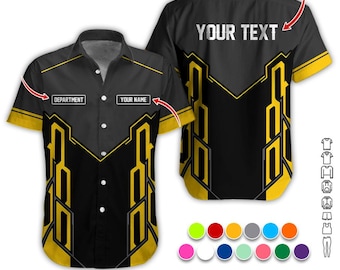 Custom  Mechanic Workwear Shirt – Personalized Uniform with Logo & Name