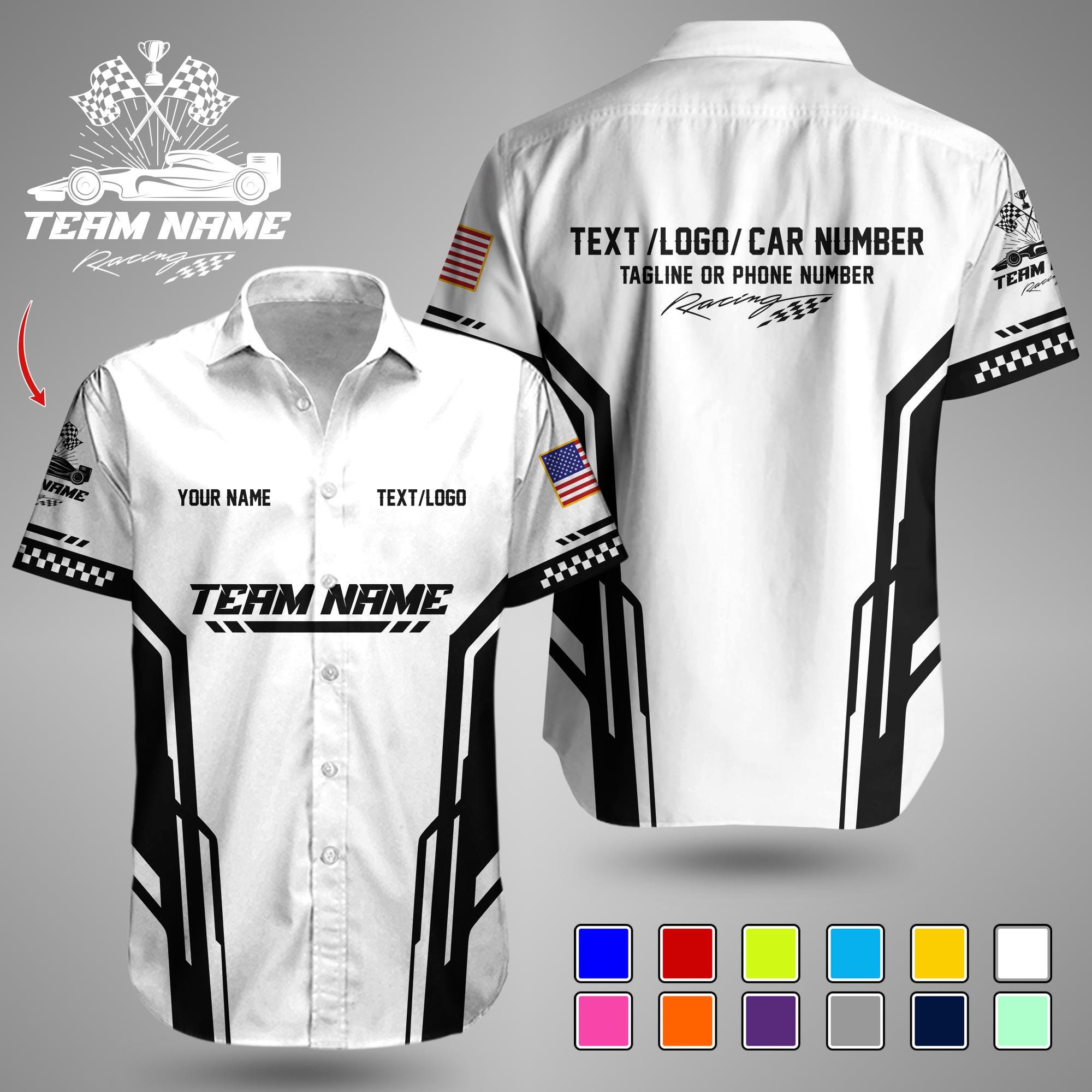 Custom Racing Shirt, Personalized Racing Uniform, Custom Race Team ...