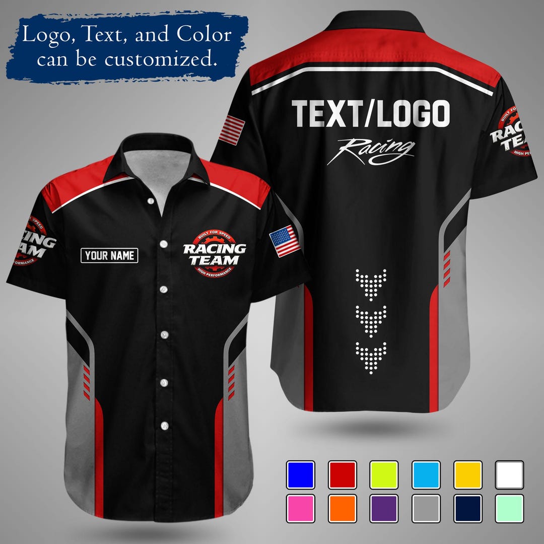 Custom All-over Print Racing Shirt, Personalized Motorsport Uniform ...