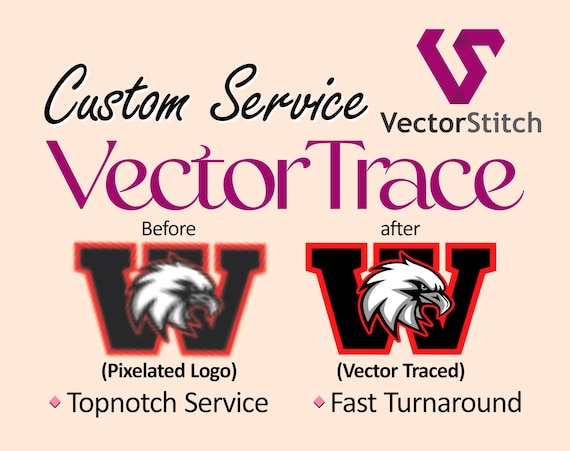 Custom Vector Conversion | Image to SVG Logo Vectorize | Cricut Silhouette cut file | DXF EPS Ai | Same Day