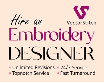 Custom Embroidery Digitizing Service, Logo, Patch Design