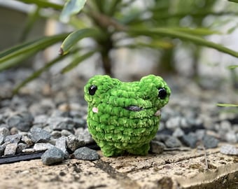 Handmade Plush Frog, Soft Crocheted Toy, Cute Amigurumi Frog, Perfect Gift for Kids or Frog Lovers – Available in Other Colors