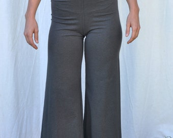 High Waisted Culottes, Cropped Wide Leg Pant