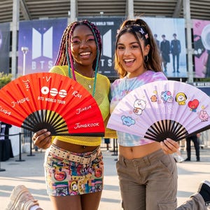 Bts Foldable Fan - Etsy