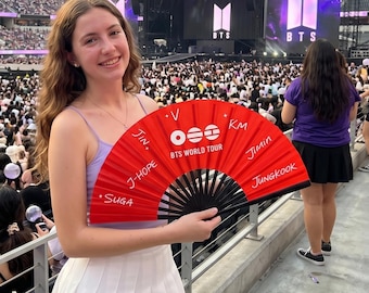 BTS World Tour Arirang Faltbarer Handfächer, Kpop Fan ARMY, Konzert-Handfächer Edition, Bts World Tour Konzertzubehör, Kpop Merch Fanzubehör