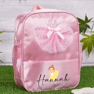 Gepersonaliseerde dansrugzak plunjezak, aangepaste sporttas bagage, weekendtas, weekendtas ballettas, ballettas reizen voor meisje, cadeau voor danser