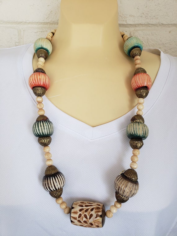 1970s Tribal Bead Necklace