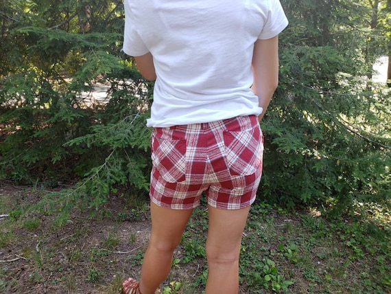 Wrangler plaid shorts cheap