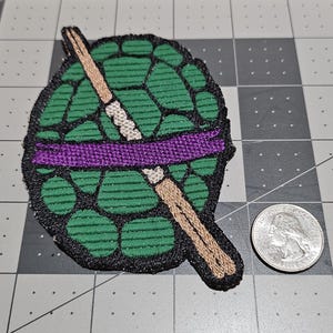 Sew-on Ninja Turtles Donatello shell patch