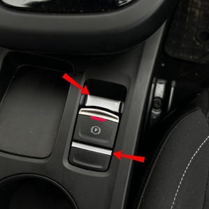 2pcs Silver Glossy 3D handbrake Trim Covers for Renault Arkana Clio Captur Megane Talisman ZOE Escape Kadjar Scenic