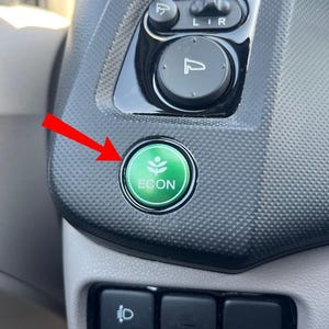 Glansigt svart 3D econ-knappslisterkåpa för Honda Insight II