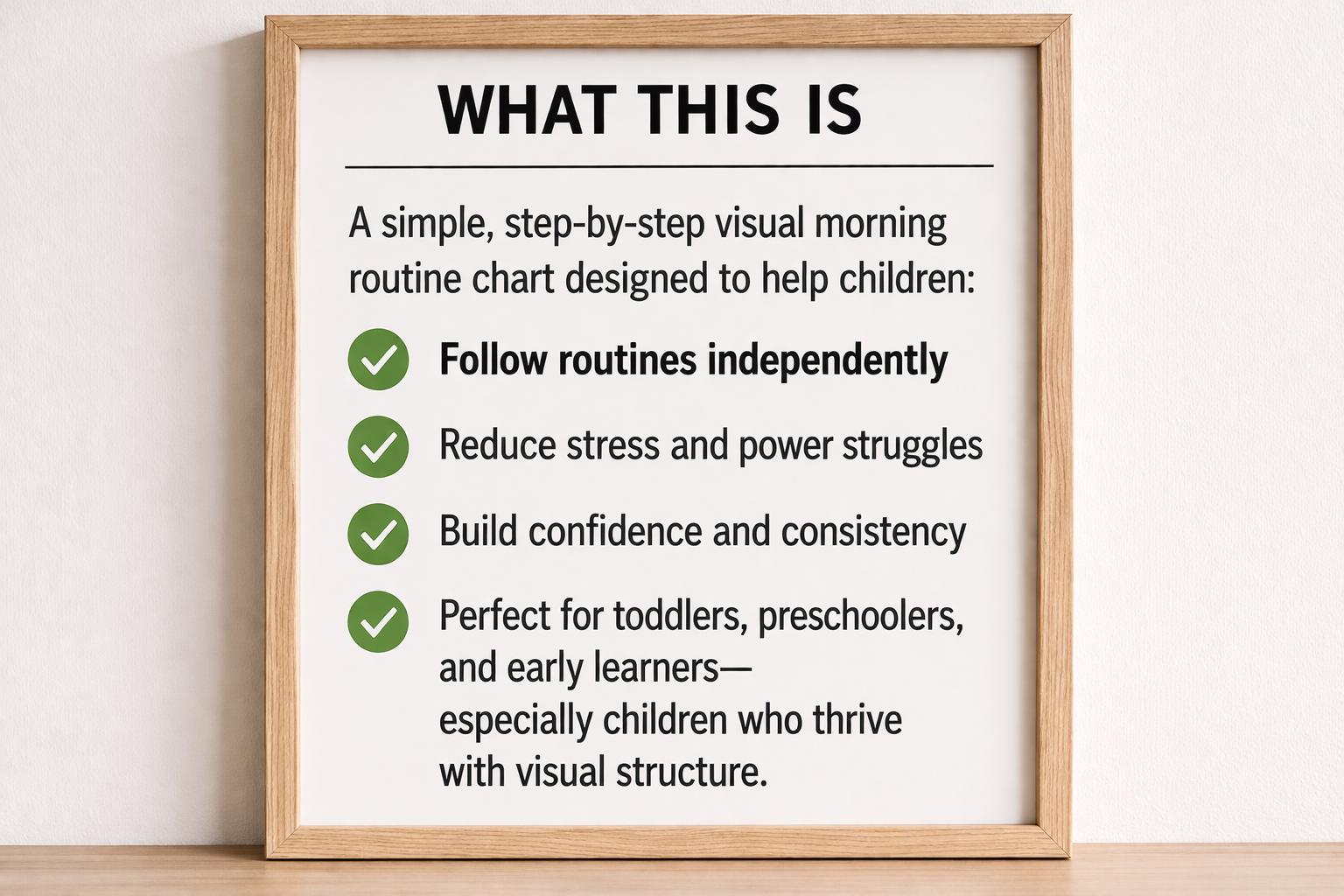 Morning Routine Chart for Kids | Visual ADHD Autism Schedule (digital ...