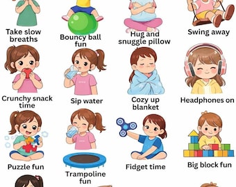 Calm Down Choices Poster • Autism ADHD Friendly (Digital Printable)