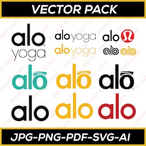 Alo yoga sticker - Etsy.de